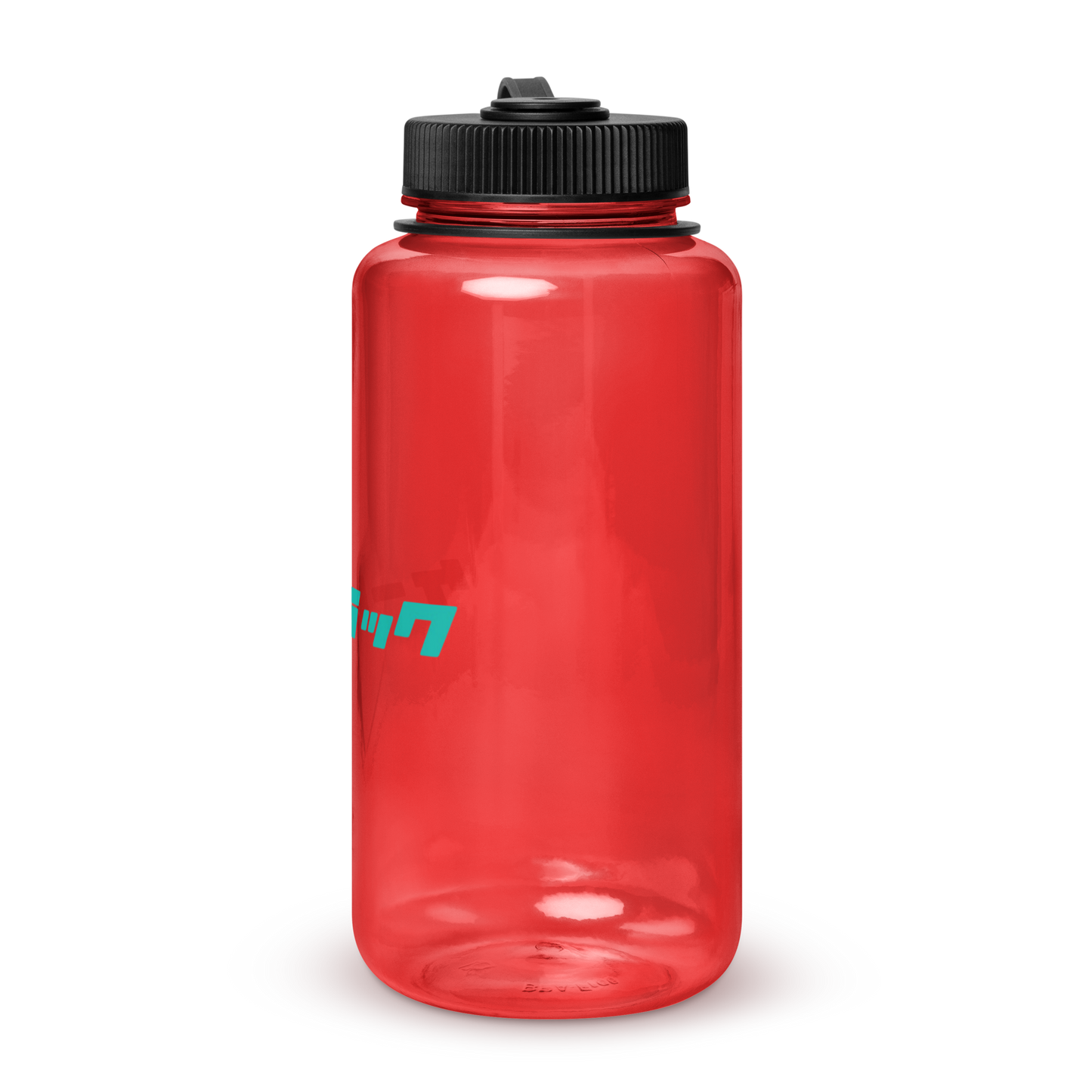 Wide mouth plastic water bottle